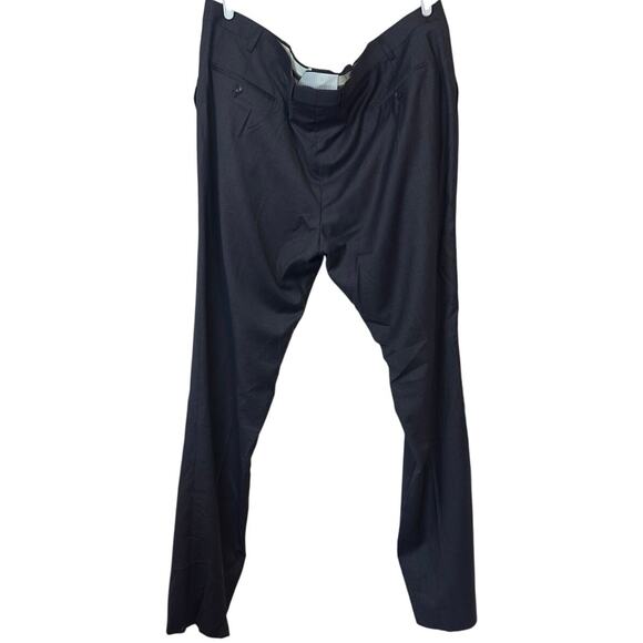 NWT Mantoni Men’s No Pleat Unhemmed Dress Pants Size 46R 100% Wool Gray Office - Picture 2 of 11